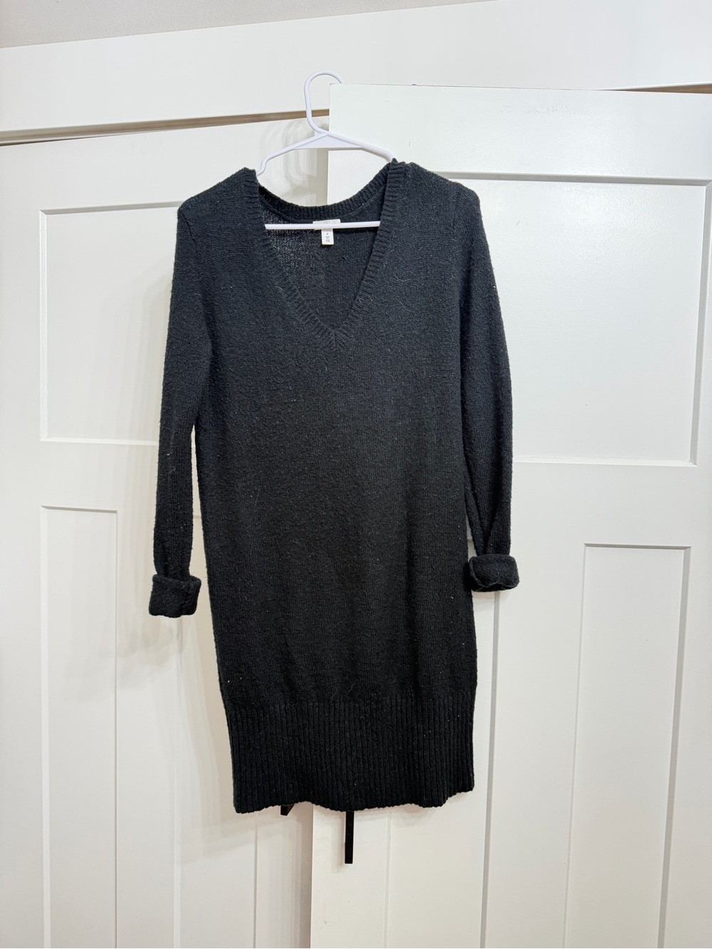 BP Black V-Neck Long Sleeve Knit Dress